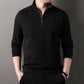💖Limited Sale 50% OFF💖Men's Solid Half Zip Long-Sleeve Tops