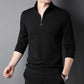 💖Limited Sale 50% OFF💖Men's Solid Half Zip Long-Sleeve Tops