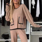 💖Limited Sale 50% OFF💖Women's Colorblock Top & Wide-Leg Pants Set