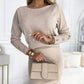 💖Limited Sale 50% OFF💖Women’s Ribbed Knit Top ＆ Skirt Two-Piece Set