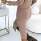 💖Limited Sale 50% OFF💖Women’s Ribbed Knit Top ＆ Skirt Two-Piece Set