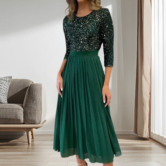 🎅Xmas Sales - 50% OFF🎄Women's Sequin Midi Tulle Dress