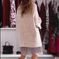 💖Limited Sale 50% OFF💖Women’s Semi Turtleneck Loose Sweatshirt and Sleeveless Mini Gauze Dress Set