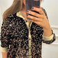 💖Limited Sale 50% OFF💖Women's Lapel Button-Down Sparkly Party Shirt