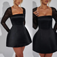 💖Limited Sale 50% OFF💖Women's Elegant Backless Dress with Sequin Long Sleeve