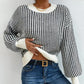 💖Limited Time Holiday Sale 50% off💖Women's Knit Ribbed Pullover Round Neck Sweater