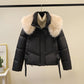 💖Limited Sale 50% OFF💖 Women's Warm Full-Zip Short Jacket with Puffy Collar