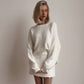 💖Limited Sale 50% OFF💖Women's Crewneck Solid Color Long Sleeve Sweater
