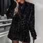 🔥2025 HOT SALE 50%OFF🔥 Women’s Sparkly Sequin Button Long-Sleeve Jackets