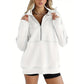 💖Limited Sale 50% OFF💖Women's Casual Lapel Half Zip Tops