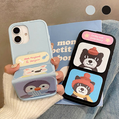 💖Limited Sale 50% OFF💖Cute Shockproof Phone Case with Folding Stand