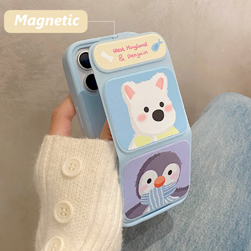 💖Limited Sale 50% OFF💖Cute Shockproof Phone Case with Folding Stand