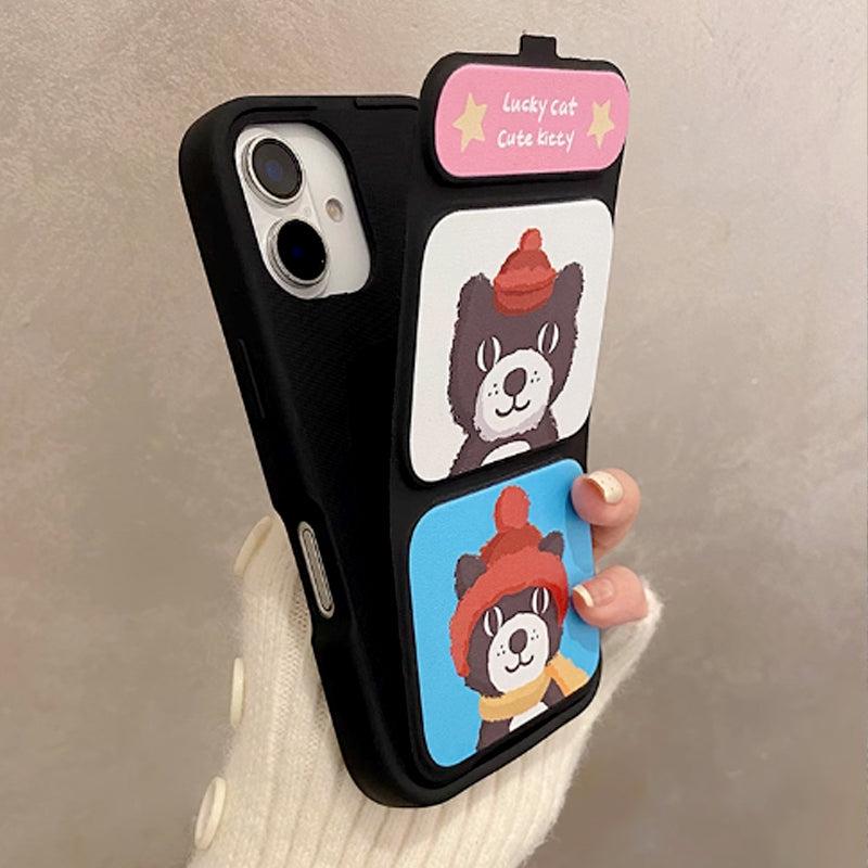 💖Limited Sale 50% OFF💖Cute Shockproof Phone Case with Folding Stand