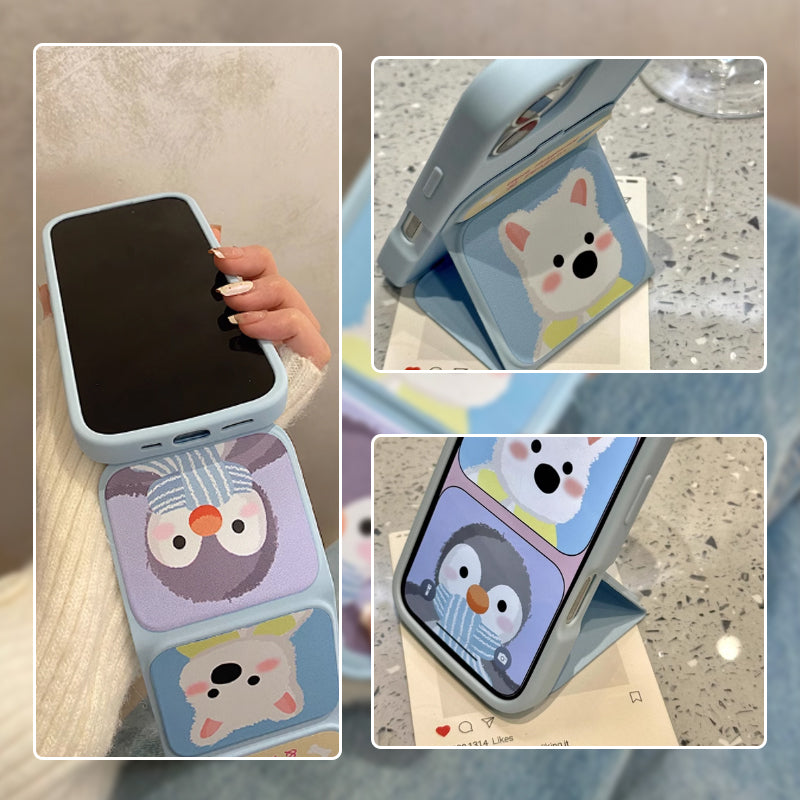 💖Limited Sale 50% OFF💖Cute Shockproof Phone Case with Folding Stand