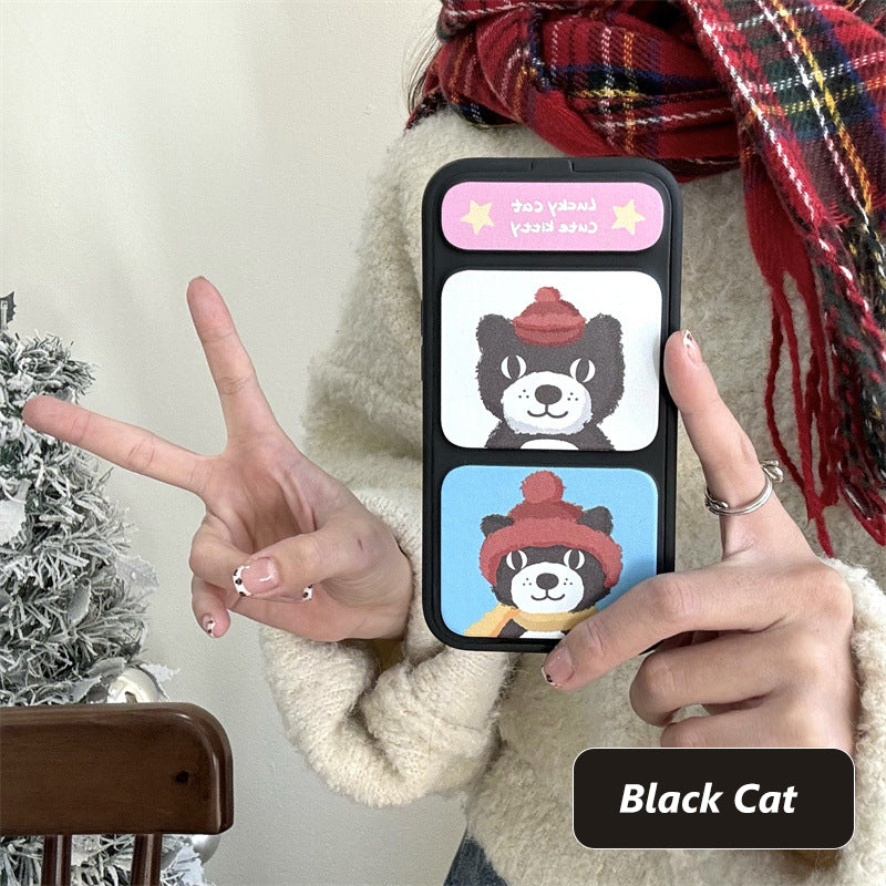 💖Limited Sale 50% OFF💖Cute Shockproof Phone Case with Folding Stand