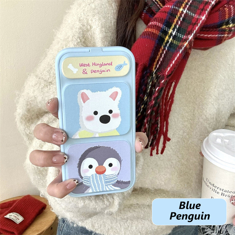 💖Limited Sale 50% OFF💖Cute Shockproof Phone Case with Folding Stand