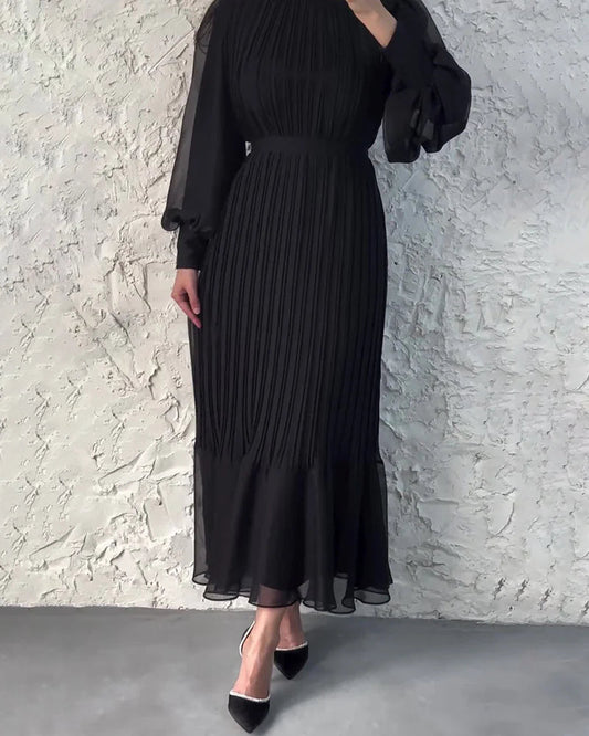 💖Limited Sale 50% OFF💖Sophisticated long pleated dress