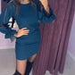 💖Limited Sale 50% OFF💖Long Sleeve Mesh Dress with Round Neck