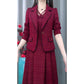 💖2025 Hot Sale - 50% OFF💃Women’s Fashion Blazer and Sleeveless Dress 2 Piece Set