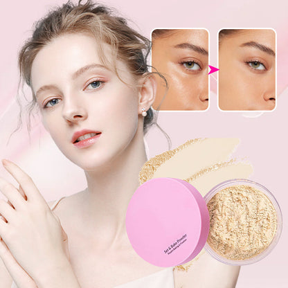 💖Hot Sale 50% OFF💖Loose Cosmetic Setting Powder with Extra Fluffy Puff