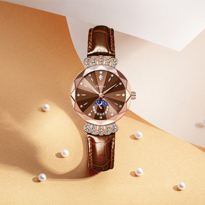 🎀Limited Sale 50% OFF🎀Fashionable Diamond Moon Star Watch for Women