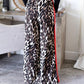 💖Limited Sale 50% OFF💖Women's Leopard Print Patchwork Wide Leg Pants