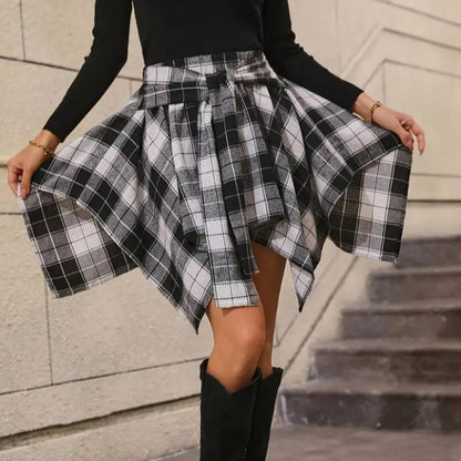 💖Limited Sale 50% OFF💖Women's Plaid High Waisted Pleated Skirt