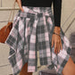 💖Limited Sale 50% OFF💖Women's Plaid High Waisted Pleated Skirt