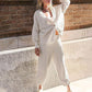 💖Limited Sale 50% OFF💖Women's Casual 2-piece Outfits Oversized Knit Cardigan and High-waist Baggy Pants