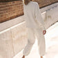 💖Limited Sale 50% OFF💖Women's Casual 2-piece Outfits Oversized Knit Cardigan and High-waist Baggy Pants