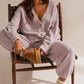 💖Limited Sale 50% OFF💖Women's Casual 2-piece Outfits Oversized Knit Cardigan and High-waist Baggy Pants