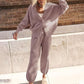 💖Limited Sale 50% OFF💖Women's Casual 2-piece Outfits Oversized Knit Cardigan and High-waist Baggy Pants