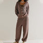 💖Limited Sale 50% OFF💖Women's Casual 2-piece Outfits Oversized Knit Cardigan and High-waist Baggy Pants