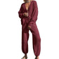 💖Limited Sale 50% OFF💖Women's Casual 2-piece Outfits Oversized Knit Cardigan and High-waist Baggy Pants