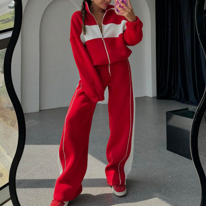 💖Limited Sale 50% OFF💖Women's Two-Piece Color-Block Tracksuit