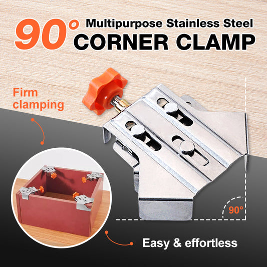 🔥Limited Time 50% OFF🔥Multipurpose Stainless Steel 90 Degree Corner Clamp