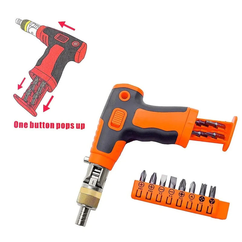 🔥HOT SALE 50% OFF🔥Magnetic Ratchet Screwdriver Set