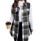 💖Limited Sale 50% OFF💖Women's Plaid Button Down Vest Shirt with Pockets