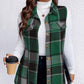 💖Limited Sale 50% OFF💖Women's Plaid Button Down Vest Shirt with Pockets