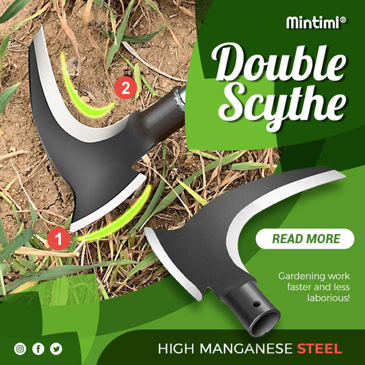 🔥HOT SALE 50% OFF🔥High Manganese Steel Double Scythe