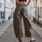 ✨Limited Sale 50% OFF✨Casual Loose Leopard Print Pants with Pockets