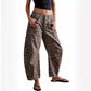 ✨Limited Sale 50% OFF✨Casual Loose Leopard Print Pants with Pockets