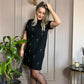 💕Limited Time 50% Off💕Women's Rhinestone Embellished Short Sleeve Dress