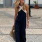 💖Limited Sale 50% OFF💖Women's Halter Neck Sleeveless Maxi Dress