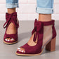 ✨Limited Sale 50% OFF✨Women’s Bow Open-Toe Chunky Heel Sandals