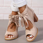✨Limited Sale 50% OFF✨Women’s Bow Open-Toe Chunky Heel Sandals