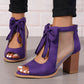 ✨Limited Sale 50% OFF✨Women’s Bow Open-Toe Chunky Heel Sandals
