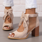 ✨Limited Sale 50% OFF✨Women’s Bow Open-Toe Chunky Heel Sandals