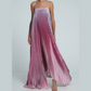 💖LAST DAY PROMOTION - 50%OFF💖Ombre Strapless Pleated Evening Dress