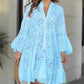 💕Limited Sale 50% OFF💕Solid Color V-Neck Loose Hollow Out Dress